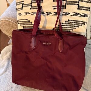 Kate Spade Deep Red Tote Bag